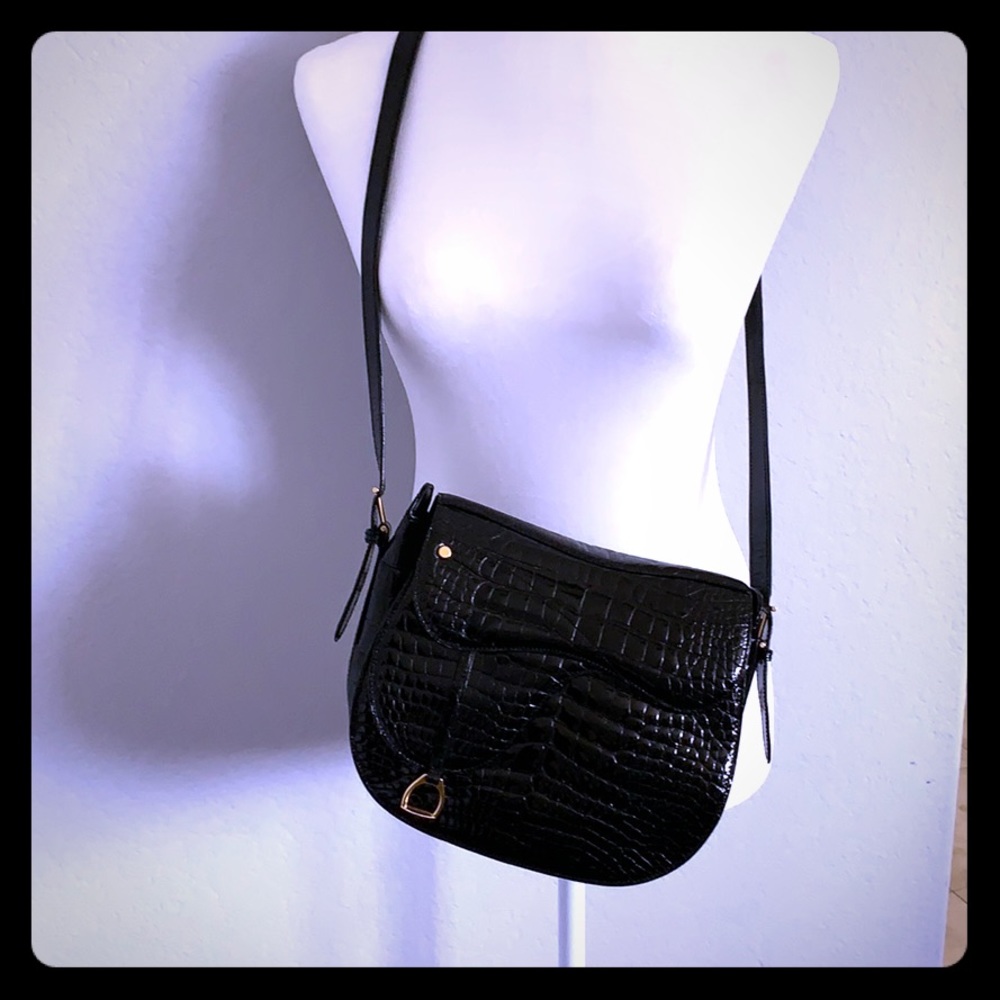 Vintage Gucci Snakeskin Saddle Bag